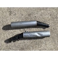 YAMAHA FJ 1100 36Y MUFFLERS EXHAUST STOCK STANDARD OEM SEE PICS