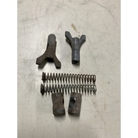 KAWASAKI KVF 650  360 700 REAR HAND FOOT BRAKE CABLE FITTING WING NUT SPRING SPACER