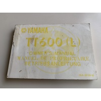 YAMAHA TT 600 L OWNERS MANUAL HAND BOOK 36A-28199-80