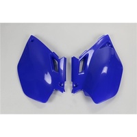 UFO YAMAHA YFZ 250 / 450 2003 2004 2005 BLUE SIDE NUMBER PLATES COVER