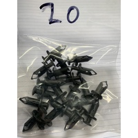 QWA HONDA TRX 250 300 350 400 420 450 500 520 680 PLASTIC FENDER CLIP 20 PACK PUCS IN