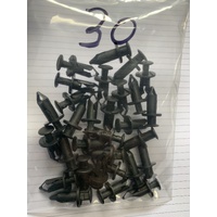 QWA HONDA TRX 250 300 350 400 420 450 500 520 680 PLASTIC FENDER CLIP 30 PACK PUCS IN