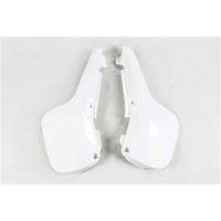 UFO KAWASAKI KX 60 SUZUKI RM 60 1996 - 2004 WHITE SIDE NUMBER PLATES COVER