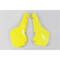 UFO KAWASAKI KX 60 SUZUKI RM 60 1996 - 2004 YELLOW SIDE NUMBER PLATES COVER