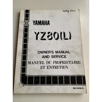 GENUINE YAMAHA  WORKSHOP SERVICE MANUAL YZ 80L ( 1984 ) 39K-28199-70