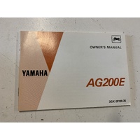 YAMAHA AG 200 E KICK START ONLY MODEL OWNERS HAND BOOK MANUAL 3GX-28199-25