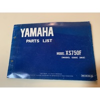 YAMAHA XS 750 F PARTS LIST BOOK SCHEMATICS BREAK DOWN 3K0-28198-A5