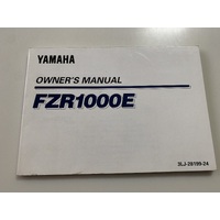 YAMAHA FZR 1000 E OWNERS MANUAL HAND BOOK 3LJ-28199-24 WITH WIRING DIAGRAME