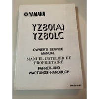 GENUINE YAMAHA  WORKSHOP SERVICE MANUAL YZ 80A LC ( 1990 ) 3MM-28199-81