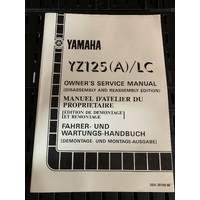 GENUINE YAMAHA SERVICE MANUAL BOOK YZ 125 ( A ) LC 3SR-28199-80 WORKSHOP