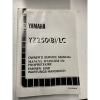 GENUINE YAMAHA YZ 250 B LC 1991 OWNERS SERVICE REPAIR WORKSHOP MANUAL 3XK-28199-80