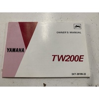 YAMAHA TW 200 E FAT WHEEL OWNERS HAND BOOK MANUAL 3XT-28199-22