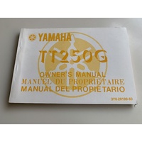 YAMAHA TT 250 G OWNERS MANUAL BOOK 3Y0-28199-60 