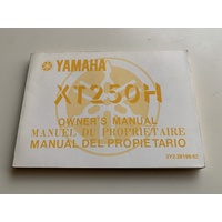 YAMAHA XT 250 H GENUINE YAMAHA OWNERS SEVICE MANUAL 3Y2-28199-62