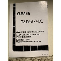 YAMAHA YZ 125 F 1994 GENUINE YAMAHA SERVICE REPAIR  WORKSHOP MANUAL 4JY-28199-80