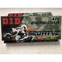 DID 520 XRING ATV RACING GOLD CHAIN 104 LINK RAPTOR BANSHEE LTR TRX KFX
