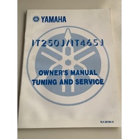 GENUINE YAMAHA  WORKSHOP OWNERS SERVICE MANUAL IT 250 465 J 5L4-28199-21