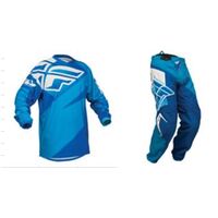 FLY RACING F 16 BLUE / WHITE 34 PANTS & XL JERSEY SET BMX VMX MX MTB OFF ROAD