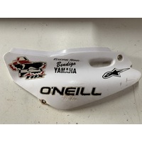YAMAHA TTR 125 LEFT SIDE WHITE PLASTIC NUMBER PLATE   2000 - 2007