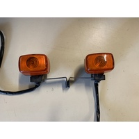 YAMAHA AG 200 12 VOLT FRONT BLINKERS WINKERS AND MOUNTS