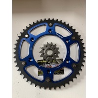 KTM HUSQUVARNA HUSABERG 50 BLUE T REAR 14 T FRONT STEALTH SUPER SPROX SPROCKETS
