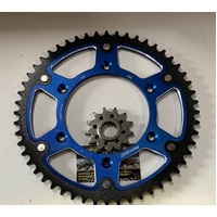 KTM HUSQUVARNA HUSABERG 52 BLUE T REAR 13 T FRONT STEALTH SUPER SPROX SPROCKETS