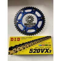 KTM 48 T BLUE REAR 13 SPROCKET STEALTH 300 DID VX3 GOLD 520 XRING HUSKY BERG 300 250 350 500 501