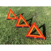 NARVA SAFTEY TRUCK ROAD SIDE REFLECTIVE TRIANGLE 3 PEICE SET KIT IN STORAGE BOX 84200