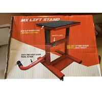 RED MX ENDURO MOTORCYCLE LIFT STAND 380 mm LIFT 150 KG KTM CRF WR RMZ KX YZ CR TE
