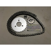 SUZUKI LT 50 QUAD ATV CHAIN & SPROCKET KIT 11 T FRONT 37 T REAR 420 CHAIN