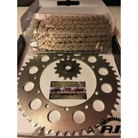 SUZUKI LT 160 QUAD  CHAIN AND SPROCKET KIT 11 T FRONT 39 T REAR 520  CHAIN