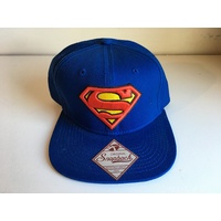 SUPERMAN HAT - CAP FLAT PEAK SNAP BACK MARVEL