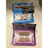 HONDA CRF CR 125 150 250 450 X   GOLD FREN FRONT S3 K5 REAR BRAKE PAD SET 041 176
