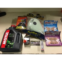 HONDA CRF 450 X  SERVICE KIT MOTUL OIL AIR OIL FILTER BRAKE PADS SPARK PLUG