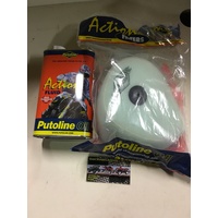 HONDA CRF 450 250 X  R PUTOLINE AIR FILTER & 1L FILTER OIL TIN 