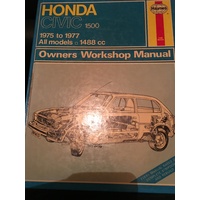 HONDA CIVIC 1500 1975-77 HAYNES  WORKSHOP MANUAL