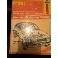 FORD CORTINA 1976-1982 1.6-2.0 MKIV HAYNES WORKSHOP MANUAL