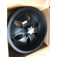 ITP ALLOY MAG WHEEL RIMS SATIN BLACK 14  X 7 INCH 4 X 110 PCD YAMAHA HONDA SUZUKI KAWASAKI SET 4