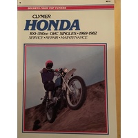 HONDA 100 350 SINGLES 1969 1982 CLYMER WORKSHOP MANUAL