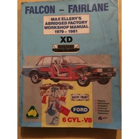 FORD FALCON XD 1979 1981 6CYL V8 MAX ELLERY WORKSHOP MANUAL