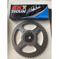 YAMAHA AG 125 CHAIN AND SPROCKET KIT 14 T FRONT 50 T REAR 428 ek CHAIN  made in japan
