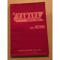 YAMAHA RD200B PARTS  MANUAL