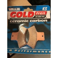 POLARIS SPORTSMAN 335 400 500 GOLD FREN REAR BRAKE PADS 179