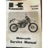 KAWASAKI KLX250R KLX250 1993 SERVICE MANUAL