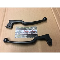 SUZUKI DS 80 JR 80 FRONT BRAKE & CLUTCH LEVER SET PAIR BLACK 464