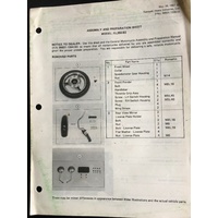 KAWASAKI EL250-B2 ASSEMBLY AND PREPERATION SHEETS