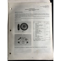 KAWASAKI ZR750-C1 ASSEMBLY AND PREPERATION SHEETS