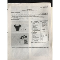 KAWASAKI ZX1100-D1 ASSEMBLY AND PREPERATION SHEETS