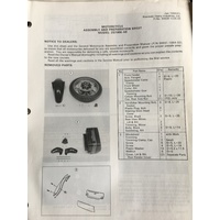 KAWASAKI ZG1000 A9 ASSEMBLY AND PREPERATION SHEETS