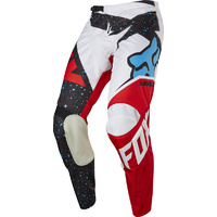 KIDS 180 FOX RACING NIRV  MX PANTS RED / WHITE / BLACK  SIZE 4